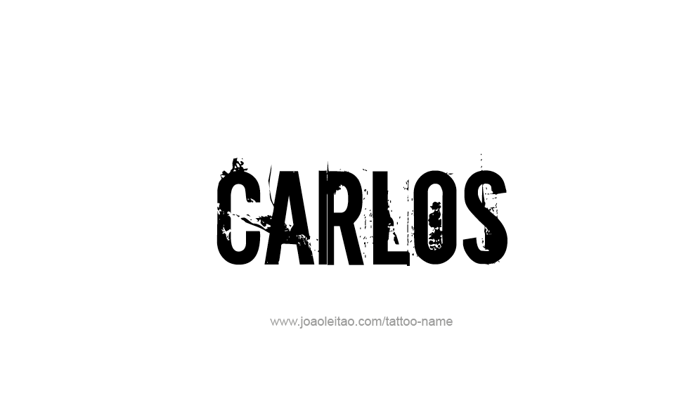 Tattoo Design  Name Carlos   