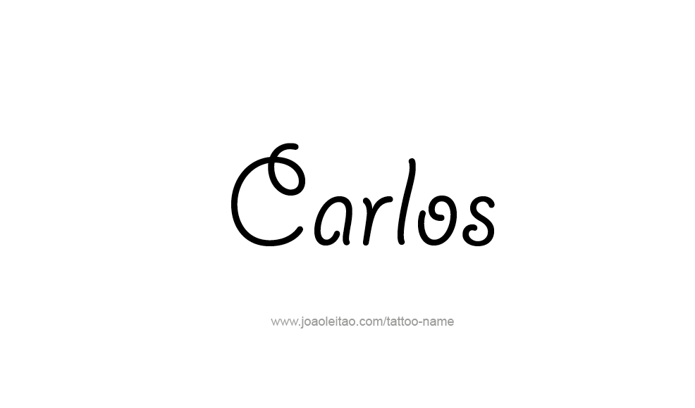 Tattoo Design  Name Carlos   