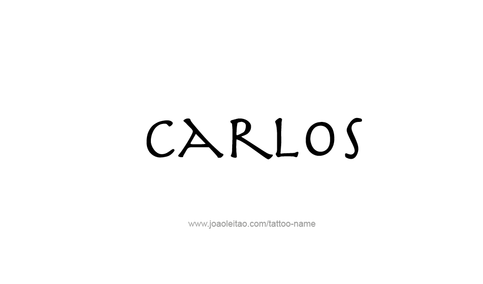 Tattoo Design  Name Carlos   