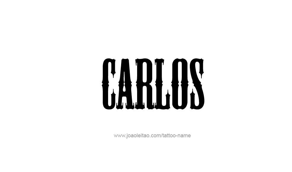 Tattoo Design  Name Carlos   