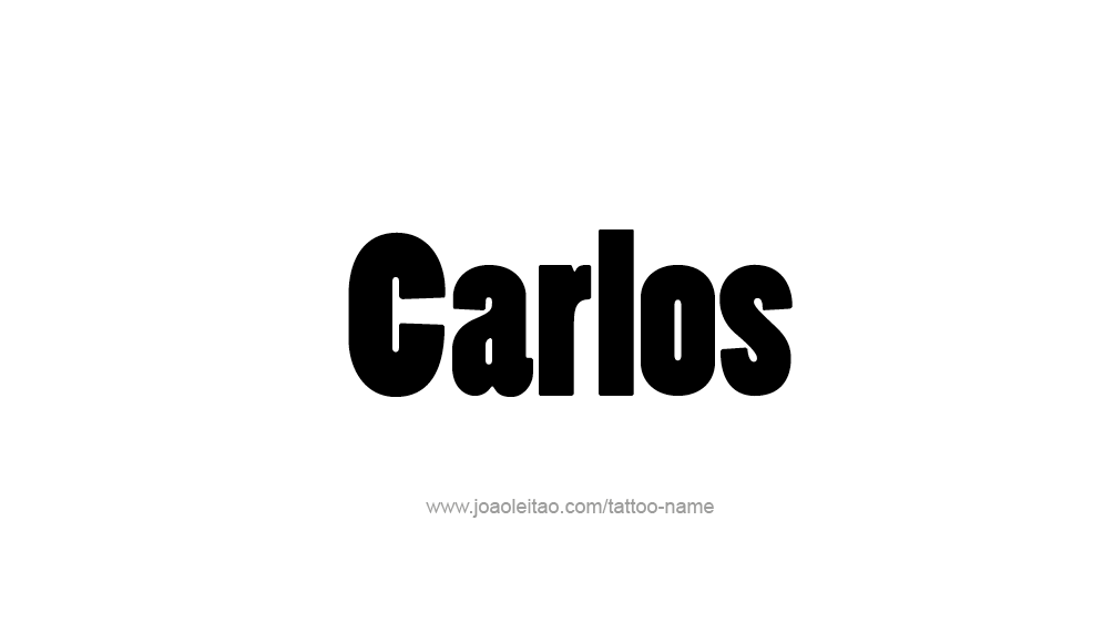 Tattoo Design  Name Carlos   