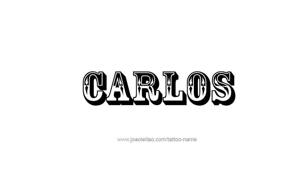 Tattoo Design  Name Carlos   