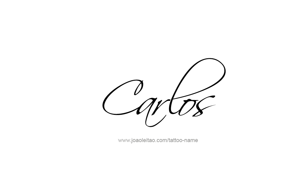 Tattoo Design  Name Carlos   