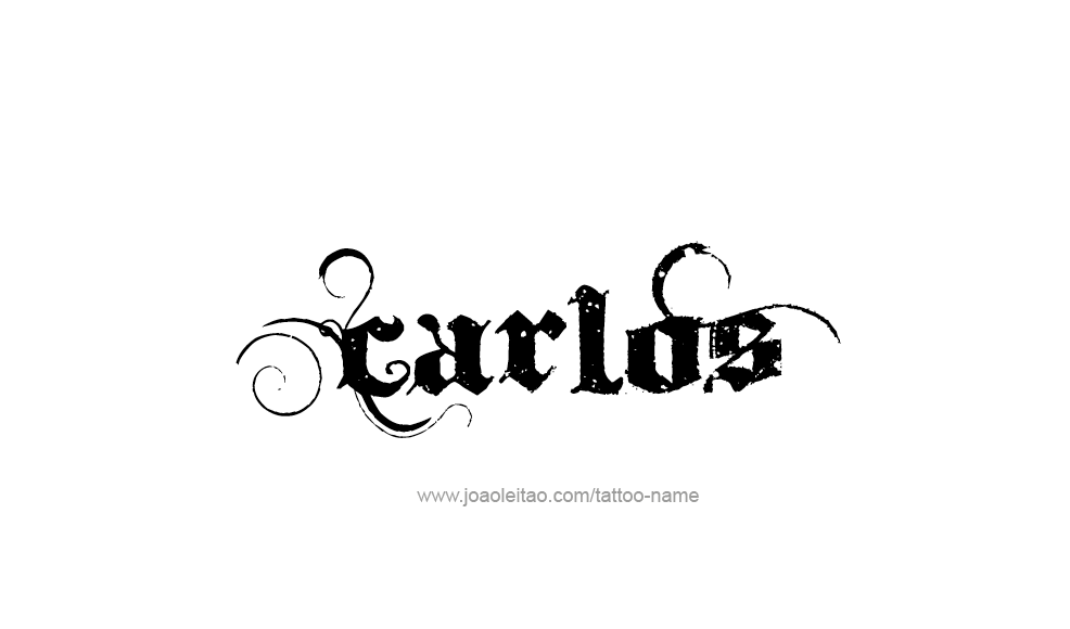 Tattoo Design  Name Carlos   