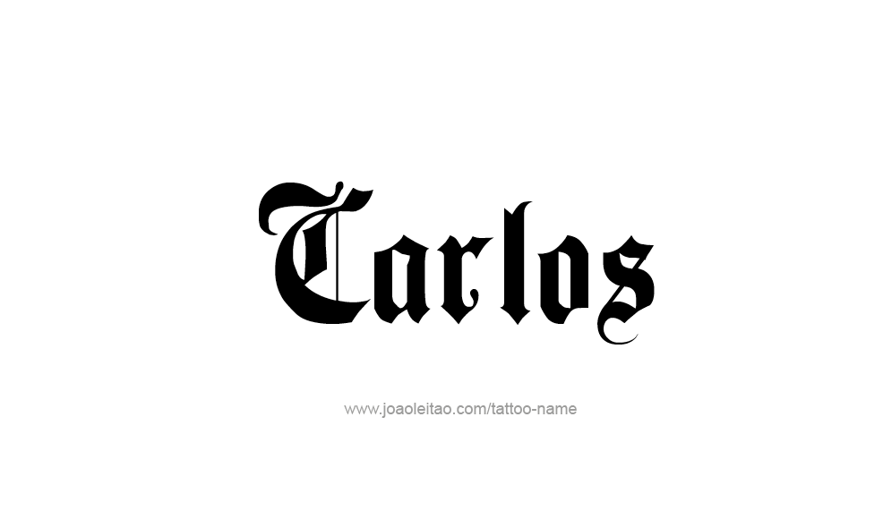 Tattoo Design  Name Carlos   