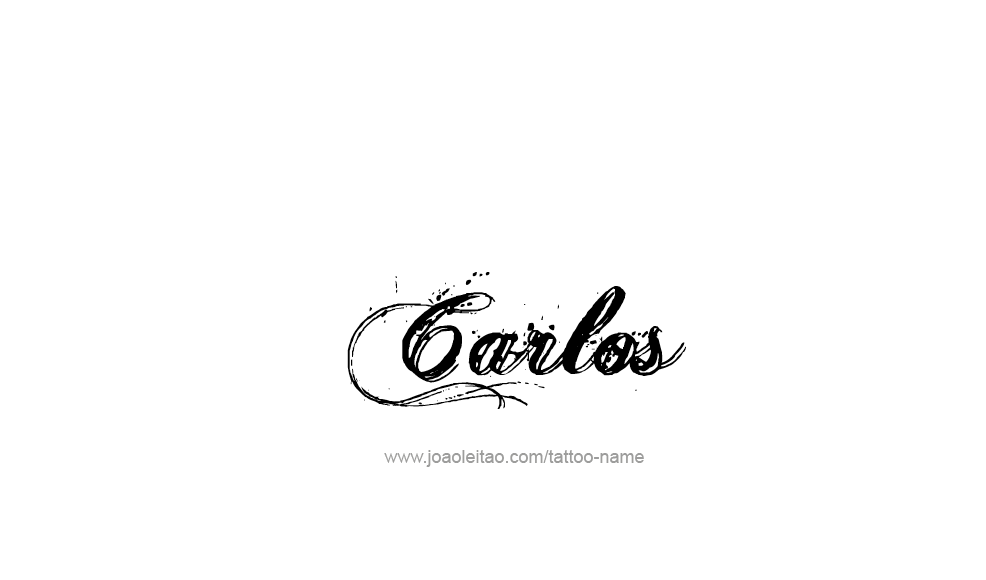 Tattoo Design  Name Carlos   