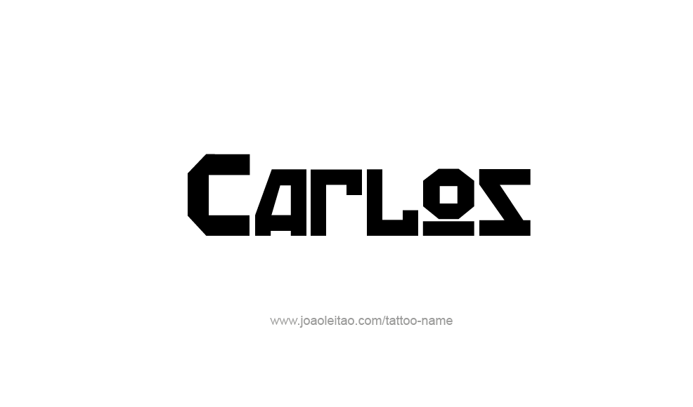 Tattoo Design  Name Carlos   