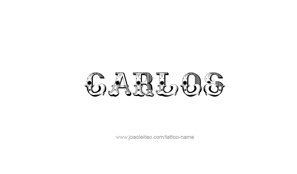 Tattoo Design  Name Carlos   