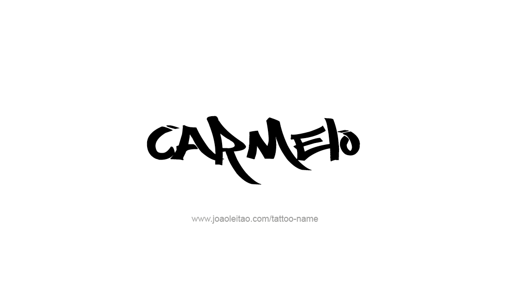 Tattoo Design  Name Carmelo   