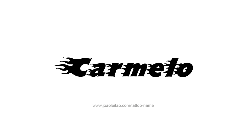 Tattoo Design  Name Carmelo   