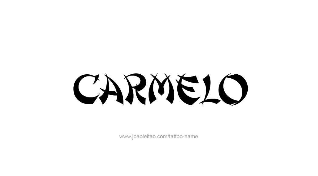 Tattoo Design  Name Carmelo