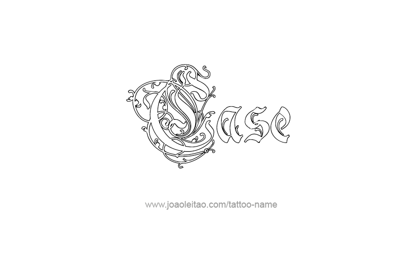 Tattoo Design  Name Case   