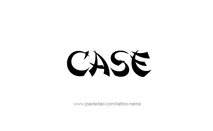 Tattoo Design  Name Case