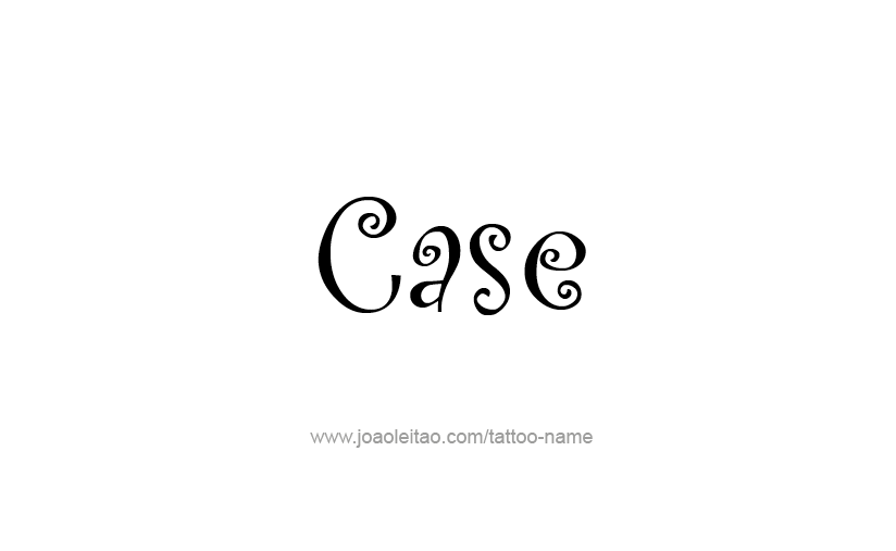 Tattoo Design  Name Case   