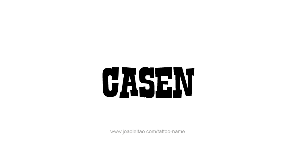 Tattoo Design  Name Casen   