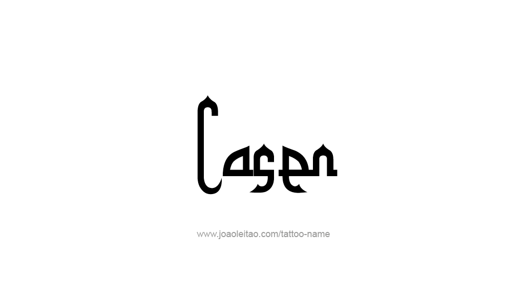 Tattoo Design  Name Casen   