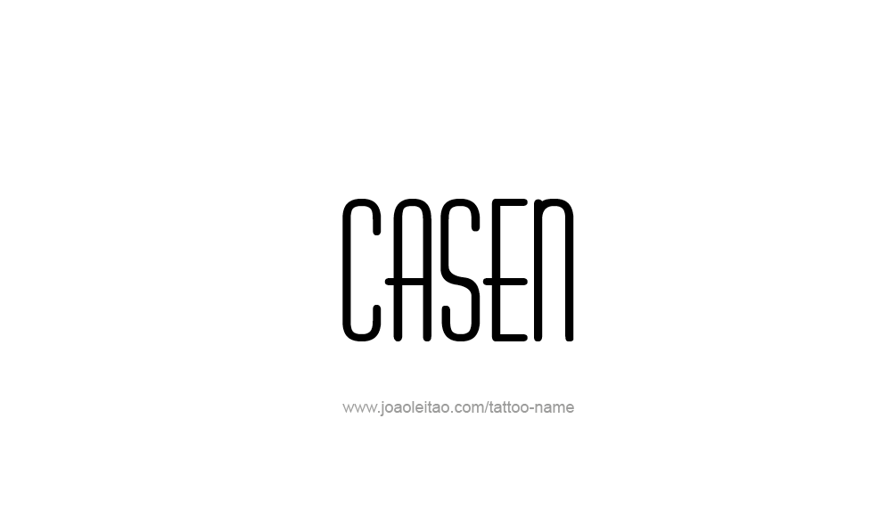 Tattoo Design  Name Casen   