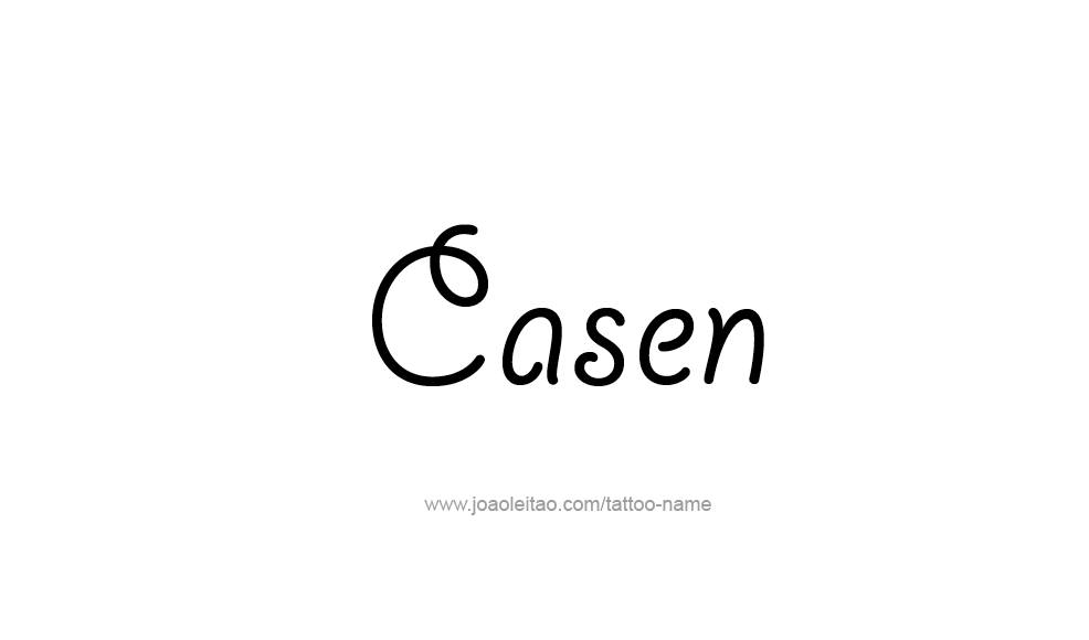 Tattoo Design  Name Casen   