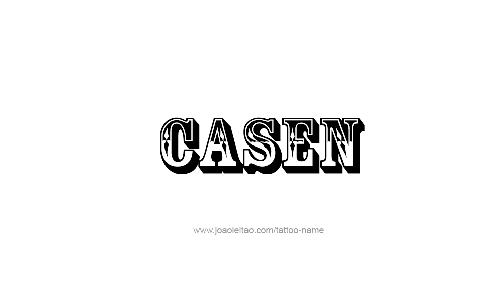 Tattoo Design  Name Casen   