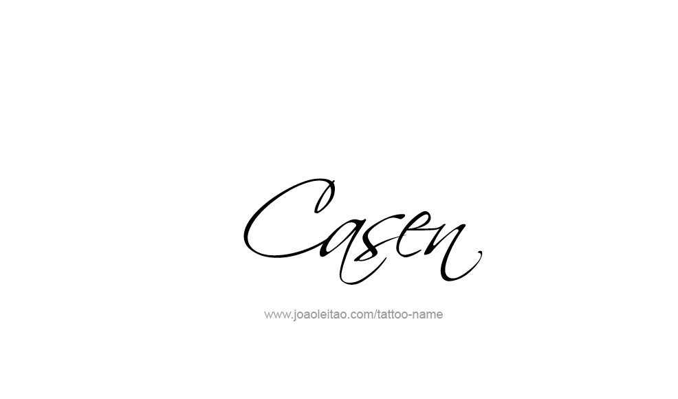 Tattoo Design  Name Casen   