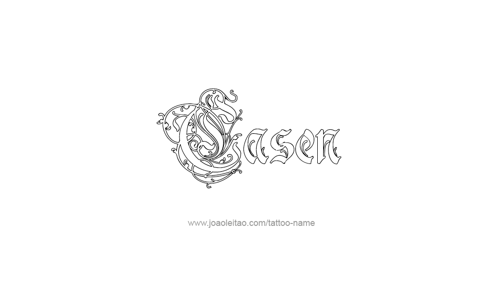 Tattoo Design  Name Casen   