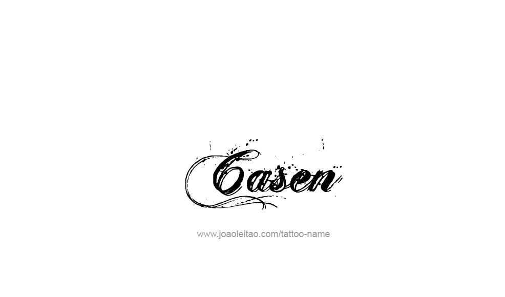 Tattoo Design  Name Casen   