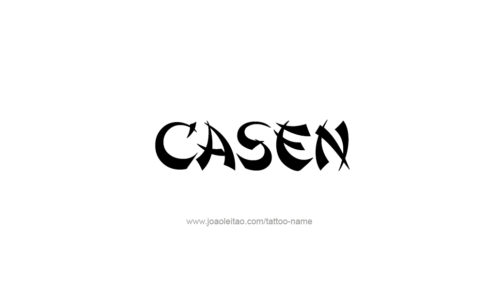 Tattoo Design  Name Casen