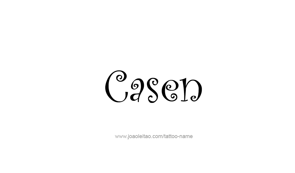 Tattoo Design  Name Casen   