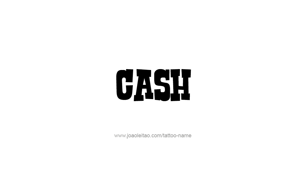 Tattoo Design  Name Cash   