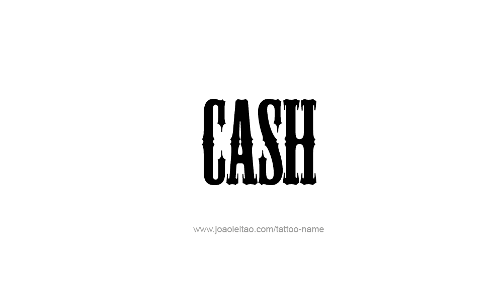 Tattoo Design  Name Cash   