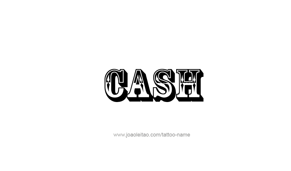 Tattoo Design  Name Cash   