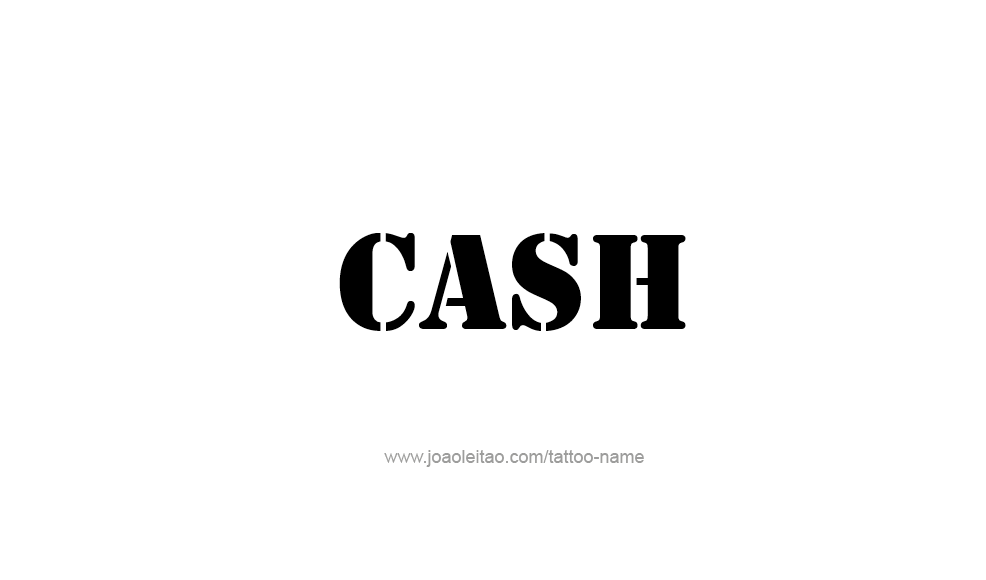 Tattoo Design  Name Cash   