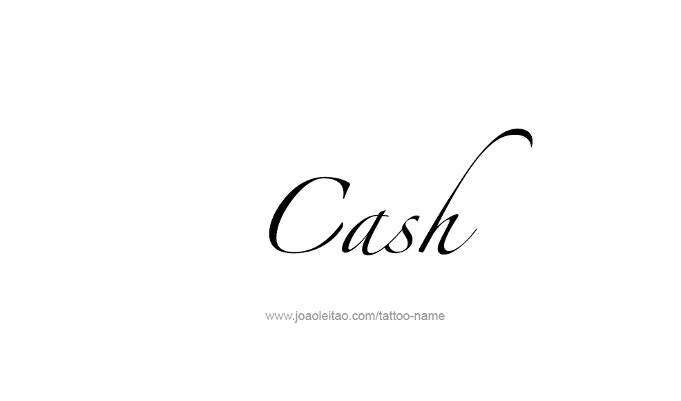 Tattoo Design  Name Cash   