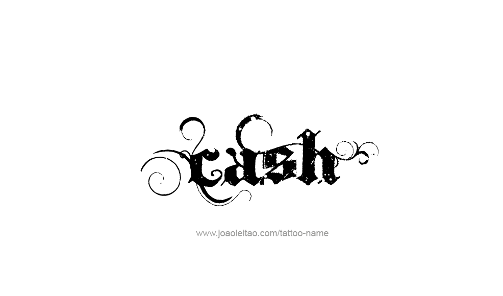 Tattoo Design  Name Cash   