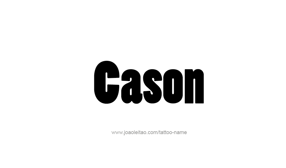 Tattoo Design  Name Cason   