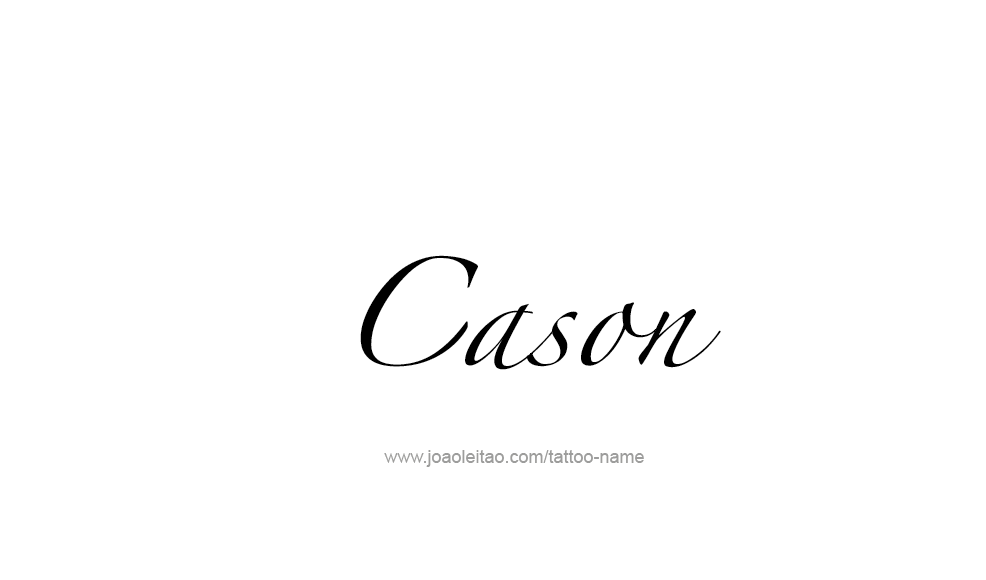 Tattoo Design  Name Cason   