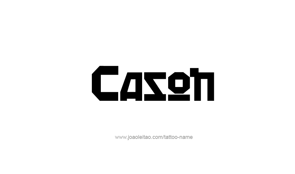 Tattoo Design  Name Cason   