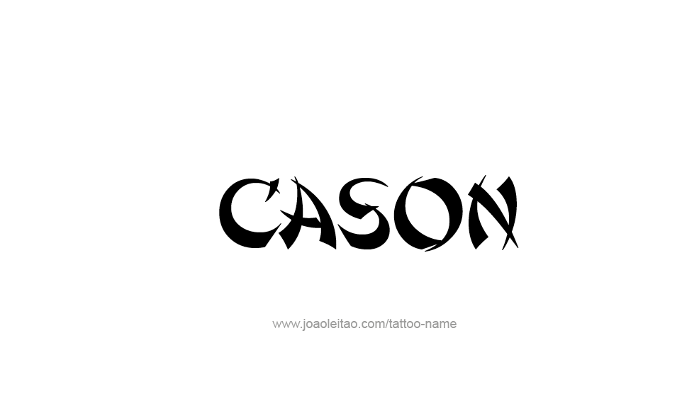 Tattoo Design  Name Cason