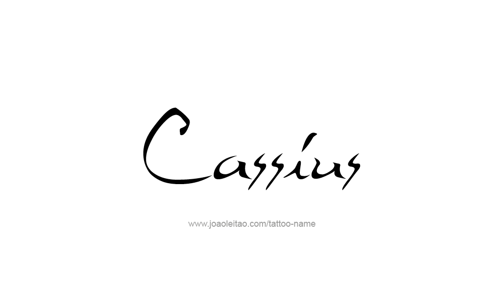 Cassius Name Tattoo Designs