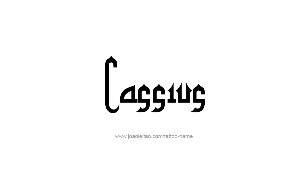 Tattoo Design  Name Cassius   