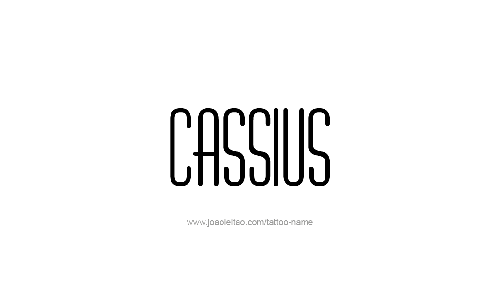 Tattoo Design  Name Cassius   