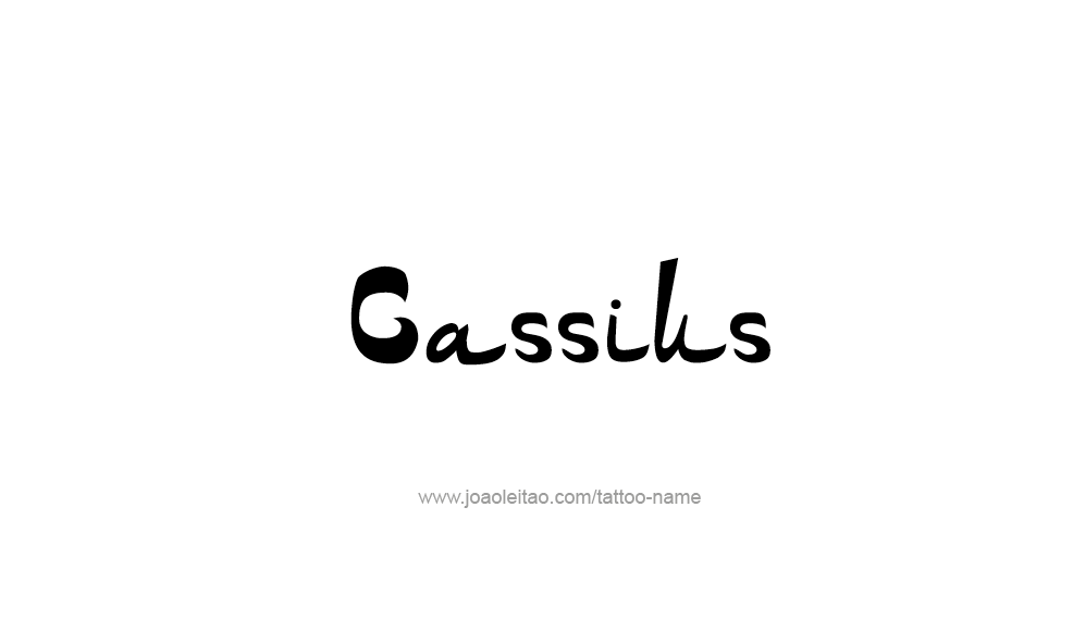 Tattoo Design  Name Cassius   