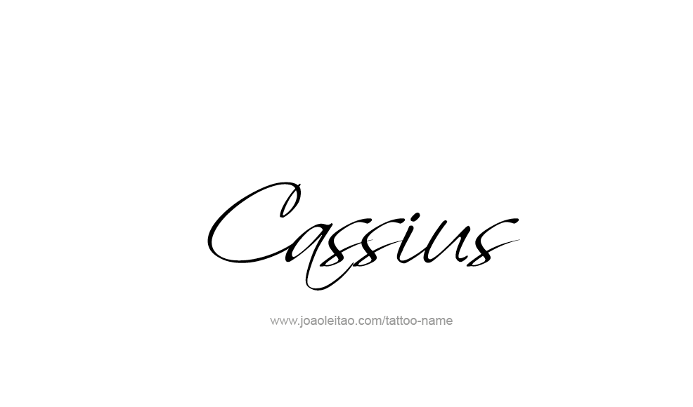 Tattoo Design  Name Cassius   