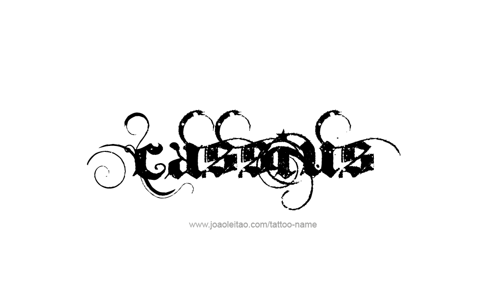 Tattoo Design  Name Cassius   