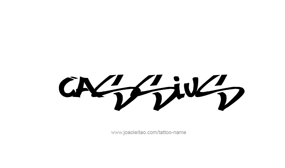 Tattoo Design  Name Cassius   