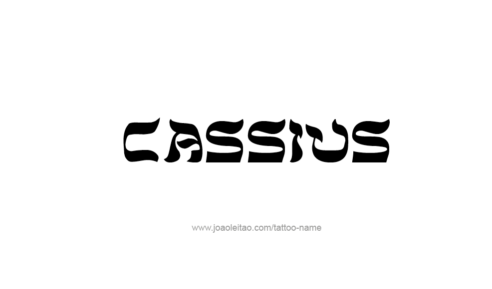 Tattoo Design  Name Cassius   