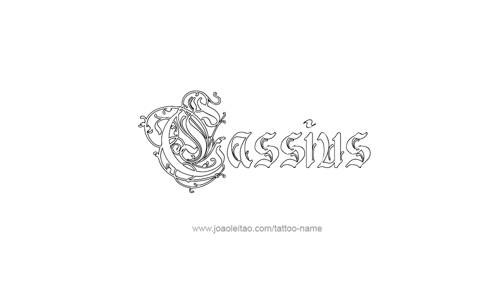 Tattoo Design  Name Cassius   