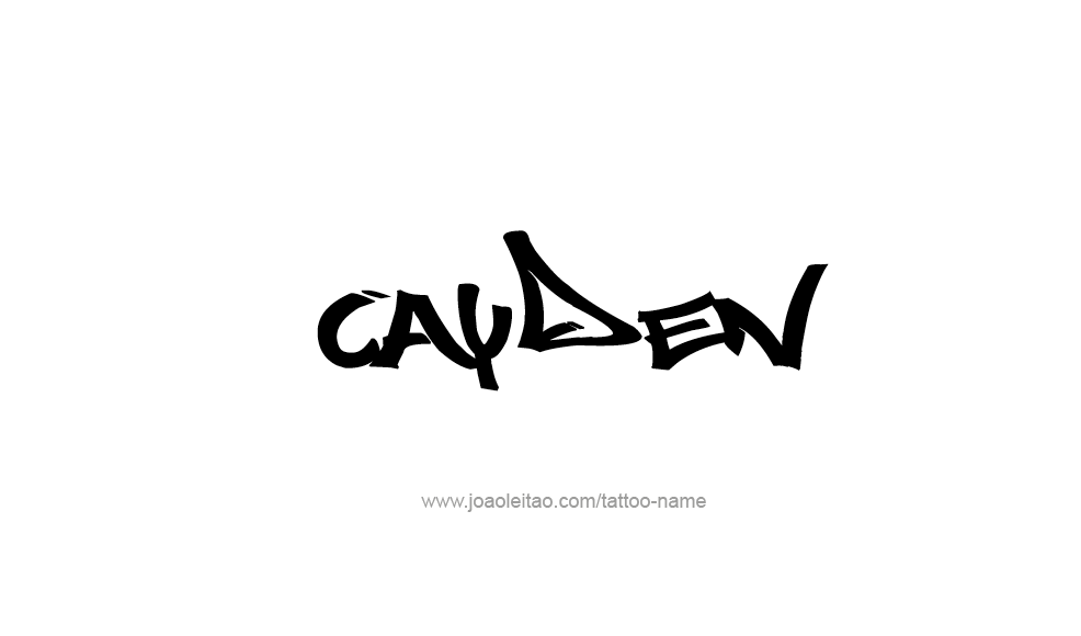 Tattoo Design  Name Cayden   