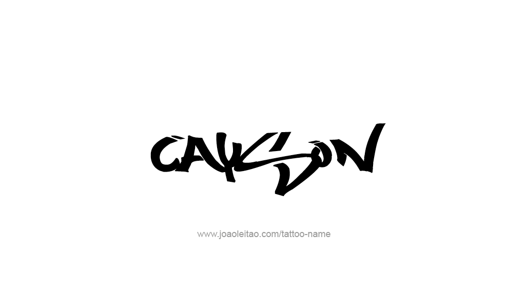Tattoo Design  Name Cayson   