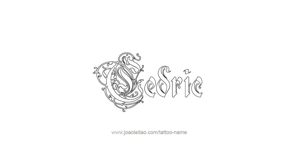 Tattoo Design  Name Cedric   